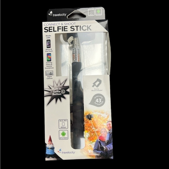 Selfie Stick 43” Extension by Travelocity Connect & Shoot - Picture 2 of 4